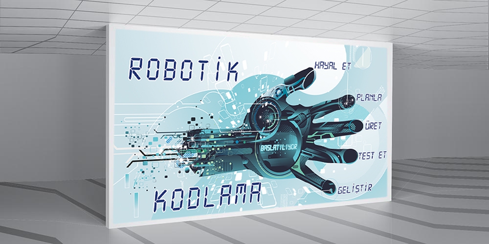 Robotik Kodlama Posteri Poster At Lyesi Cocuk Duvar Kagidi